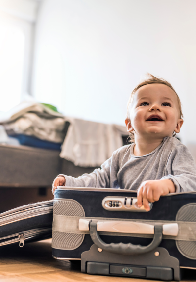 Travel with baby gear
